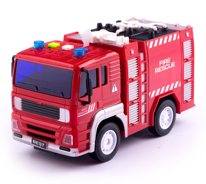 Wóz strażacki-zabawka z efektami świetlnymi i dźwiękowymi